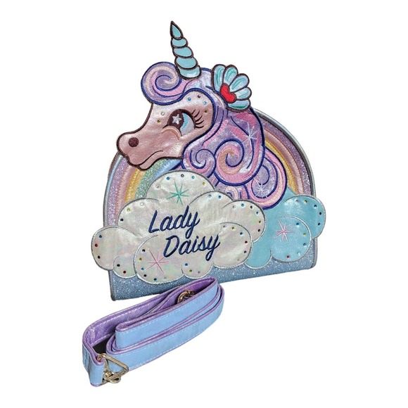 Irregular Choice Crossbody Bag Unicorn Lady Daisy Purse - Picture 3 of 4